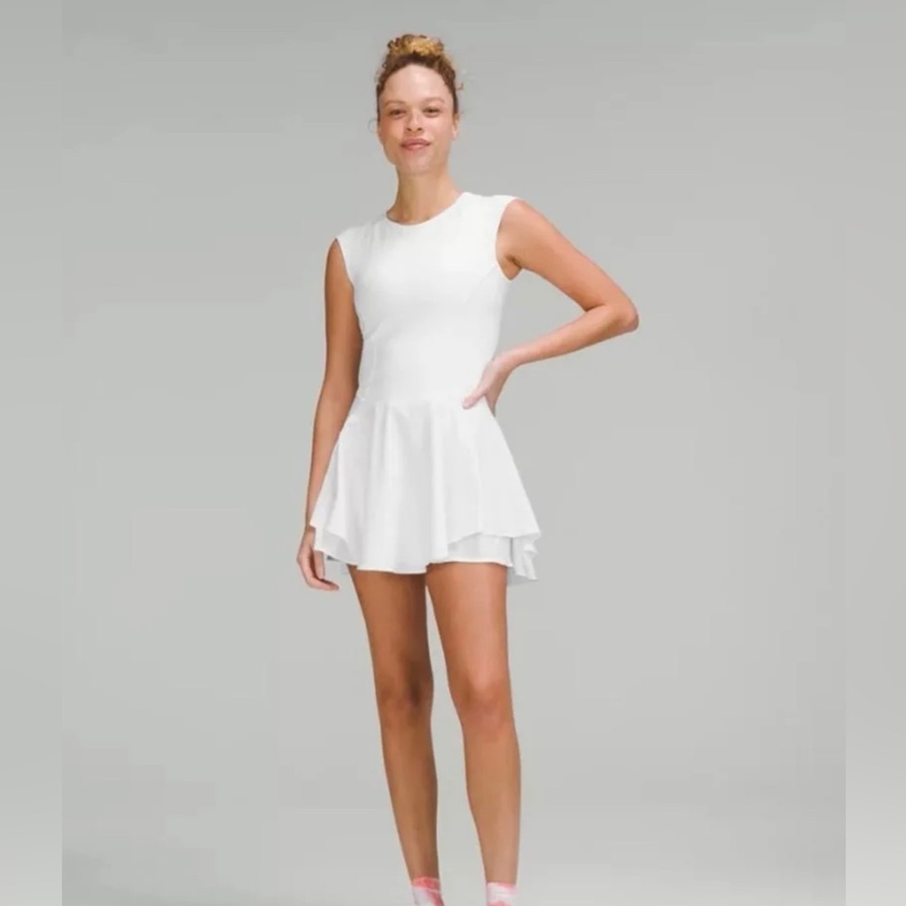 Lululemon White Mesh back Tennis Dress 10